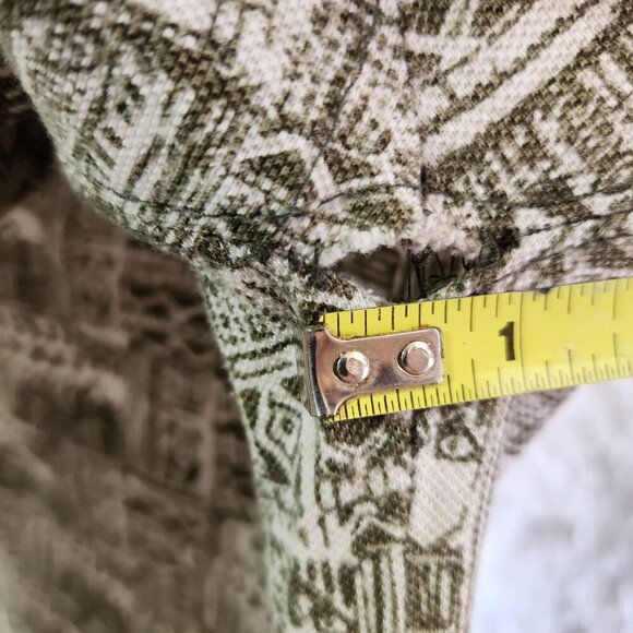 Northwest Territory Big Man 3X Polo Shirt Green Geometric Pattern 100% Cotton Ma - Picture 7 of 8